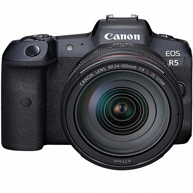 EOS R5 Mirrorless Camera RF24-105mm F4 L Lens Kit 8K Video 45MP CMOS Sensor DIGIC X 12FPS Image Stabilization Full-Frame