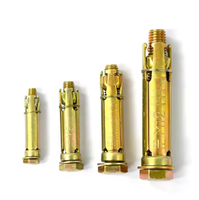 3 boulons de fixation en zinc jaune, 4 boulons de fixation en zinc coloré M6/M8/M10/M12/M16/M20