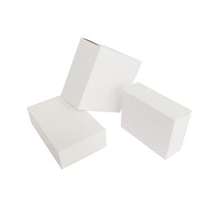 صناديق ورق الكرافت الأبيض القابلة للتخصيص، علب هدايا وأشغال يدوية فارغة، عبوات تغليف من الورق المقوى بأحجام مختلفة، صناديق معاد تدويرها سهلة التركيب - Product Image 5