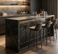 Dalle de quartz compacte polie de 18 mm pour plans de travail commerciaux