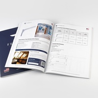 Impression de catalogue de produits personnalisé avec papier glacé couleur et reliure parfaite