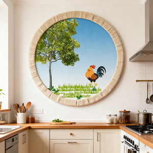 Peintures d'animaux en nature morte, sur toile encadrée et décorée, idéales pour <span class=keywords><strong>l</strong></span>'art mural classique dans les salons et cuisines 3D - Product Image 1