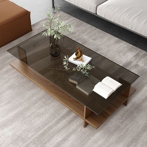 Nuovo Tavolino <span class=keywords><strong>da</strong></span> Caffè di Lusso <span class=keywords><strong>in</strong></span> <span class=keywords><strong>Vetro</strong></span> <span class=keywords><strong>Temperato</strong></span> Stile Nordico 2026, Tavolino Moderno Minimalista Trasparente per Piccoli Soggiorni - Product Image 1
