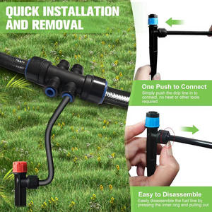 Kit d'irrigation goutte à goutte 1/2 pouce à connexion rapide, installation facile, ensemble d'arrosage de jardin - Product Image 3