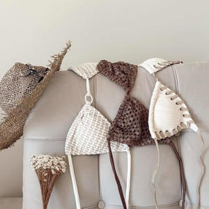 مشبك معدني حتى الراقية أربعة طريقة تمتد نسيج مضلع مثير قطع عالية الموضة مايكرو مثير النمط الفرنسي بيكيني السيدات - Product Image 5