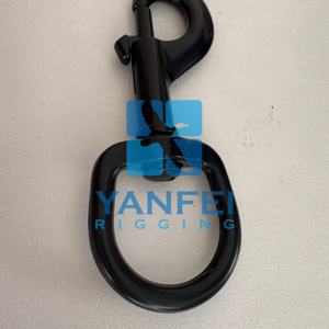 Moschettoni Girevoli in Ottone Nero Elettroforetico per Guinzagli per Cani - Product Image 4