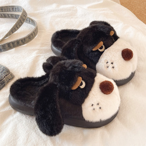 Venta al por mayor hogar interior antideslizante felpa cálido y lindo <span class=keywords><strong>Golden</strong></span> <span class=keywords><strong>Retriever</strong></span> cachorro sombreros y zapatillas regalos de cumpleaños - Product Image 6