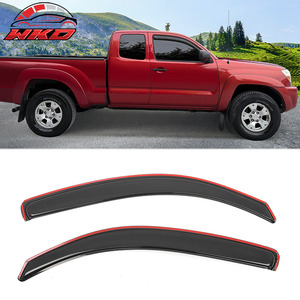 Déflecteurs de pluie et de soleil pour Toyota Tacoma 05-15, cabine étendue, installation dans le canal de la fenêtre - Product Image 1