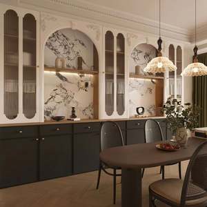 Customized Size Modern Solid Wood <b>Sideboard</b> Restaurant Furniture Made From Environmentally Friendly Materials - Product Image 1