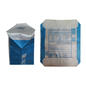 Bolsa con Válvula de Fondo Cuadrado de PP Tejido Laminado BOPP Impresa a Medida para Empaque al por Mayor de Cemento, Químicos y Mortero en Polvo - Product Image 1