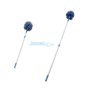 Balai à plumes bleu personnalisable pour le nettoyage des ventilateurs de plafond, brosse extensible pour le nettoyage ménager - Product Image 4