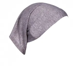 Hijab Caps Großhandel Easy Wear Malaiisch Hot Modal Einfarbig Hijab Haarband Elastic Muslim Zylinder Hijab Cap Für Lady Girl