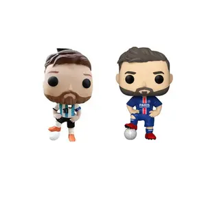 Pop football futbol yıldızı 10 50 Lionel messi Action Figure koleksiyon Model oyuncaklar toptan