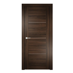 Columpio de cocina de aluminio preacabado para dormitorio, partición moderna, puerta de madera clásica, barato, <span class=keywords><strong>color</strong></span> gris, madera maciza - Product Image 3