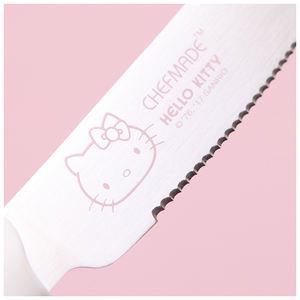 CHEFMADE KT7021 Cocina Hornear Promocional Cortador de cuchillo de pan de acero inoxidable dentado largo con mango de PP rosa - Product Image 2