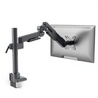 Support d'écran d'ordinateur réglable pour bureau, bras mécanique inclinable et rotatif à ressort, support d'écran