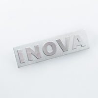 Autocollants de transfert de logo en nickel électro-plaqué ultra fins personnalisés, étiquettes métalliques autocollantes pour appareils électroménagers