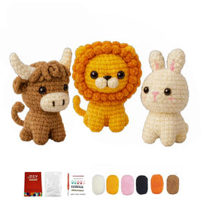 Kit DIY pour Amateurs de Crochet : Cadeaux Faits Main, Tutoriel Vidéo, <span class=keywords><strong>Porte</strong></span>-clés <span class=keywords><strong>Animaux</strong></span> Mignons, Idéal Débutants, Cérémonie de Remise des Diplômes, Dessins Animés Doux - Product Image 4