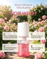 Sérum Booster Cutané PDRN Personnalisé Éclaircissant et Raffermissant, Sérum Bulle PDRN aux Peptides Roses et ADN de Saumon
