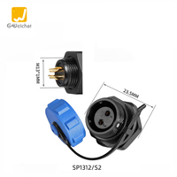 Connecteur circulaire étanche IP68 pour câble électrique, adaptateur de prise d'aviation SP13, résistance à la tension 1500V AC, doré