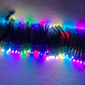 100ชิ้น/เซ็ตควบคุมประเภทกระสุน DC12V แอดเดรส12มม. WS2811 RGB LED Pixel <span class=keywords><strong>Node</strong></span>;RGB สาย18AWG IP68; ด้วย2M xconnect pigtail - Product Image 5