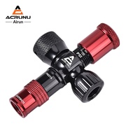 Pompe à air manuelle haute pression en alliage d'aluminium, mini, pour vélo, gonflage rapide en deux secondes, bouteille gonflable portable pour le cyclisme