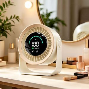 Factory Wholesale Low Price High Quality Fan Portable Mini Home Outdoor Multiangle LED Digitaldisplay Electric 100 Speed Cooling - Product Image 5