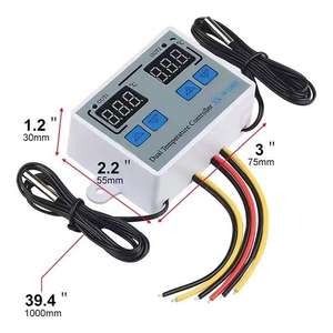 दोहरी डिजिटल थर्मोस्टेट तापमान नियंत्रक के लिए दो रिले उत्पादन Thermoregulator इनक्यूबेटर हीटिंग ठंडा XK-W1088 12V 220V - Product Image 3