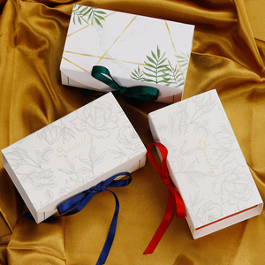 Wholesale <strong>American</strong> Wedding Favour Chocolate Paper Gift <strong>Box</strong> With Ribbon for Packaging Candy <strong>Sweet</strong> Walnut Pakistan - Product Image 3
