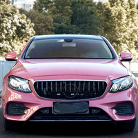 Vinyle Adhésif pour Voiture Rouge Morganite Métallisé Brillant HD en PET Coulé, 1,52x18m/5x60ft, Vente en Gros, Usine de Guangzhou, Un Rouleau Complet, Autocollants pour Voiture