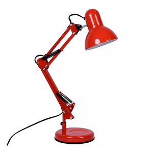 ANTIGONA Articulated Desk <b>Lamp</b> with 1xE27 L.15xAnt. 12 Red Color - Product Image 2