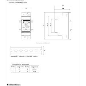 Alimentations AC-DC Meanwell HDR-30-15 30W 15V ultra-minces à profil bas, réglables, pour ordinateur (Foshan SMPS) - Product Image 6