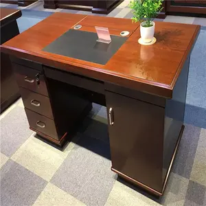 Furnitur Kantor Modern Meja Kantor Kecil Meja Tunggal Kayu Meja Kantor Eksekutif