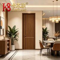 Portes intérieures modernes en bois massif composite MDF mélaminé polymère, isolation phonique, construction durable, garantie 1 an, pour supermarchés et halls