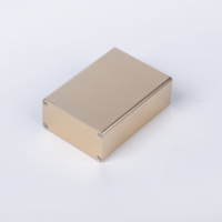 Caja de Control de Aluminio Extruido Personalizada de 50*25mm, Anodizada, CNC, para Control de Movimiento, PLC, Servoaccionamiento, Controlador de Motor Paso a Paso