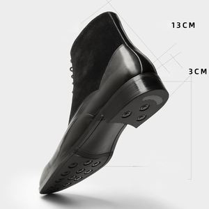 Bottes en cuir pour homme de qualité supérieure, nouvelles bottes d'hiver en cuir véritable, style britannique, pour la marche en plein air - Product Image 3
