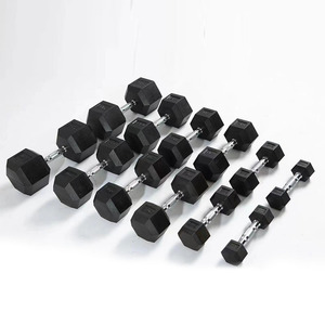 Mancuernas Hexagonales de Hierro Fundido con Revestimiento de Goma para Gimnasio en Casa, para Ejercicios de Fitness Corporal - Product Image 4