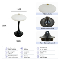 Lampe de table sans fil OEM à chargement par induction, design rétro champignon, lampe de bureau sans fil, lumière décorative pour la maison et la chevet