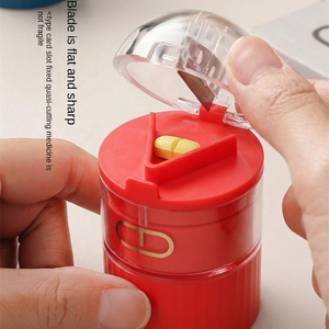 Wholesale Wholesale Customizable ABS <b>Pill</b> Organizer BPA-Free Cute Plastic Travel <b>Case</b> Silent Knight Crusher Storage - Product Image 2