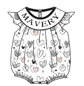 Tutine alla Moda <span class=keywords><strong>per</strong></span> Neonati MAVERY con <span class=keywords><strong>Nome</strong></span> Ricamato a Mano e Motivo Dolce <span class=keywords><strong>per</strong></span> l'Estate, Abbigliamento Casual da Giorno <span class=keywords><strong>per</strong></span> Neonati - Product Image 3