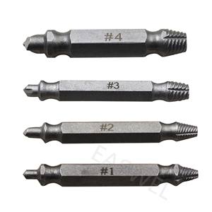 <span class=keywords><strong>Set</strong></span> di 4 pezzi guida per estrattore di vite danneggiato con bullone rotto - Product Image 2