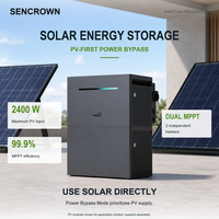 Système de stockage d'énergie solaire OEM ODM avec onduleur hybride 1200VA et batterie LiFePO4 pour l'alimentation hors réseau