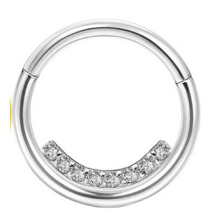 Style B en argent (8 diamants)