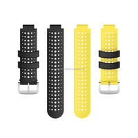Bracelets de montre intelligents bicolores Forerunner 220 230 235 620 630 735 XT Bracelet de montre en silicone Bracelet intelligent en caoutchouc pour Garmin