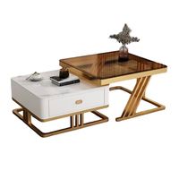 Table d'appoint de canapé minimaliste, table carrée, table de chevet, petite table basse, table d'angle