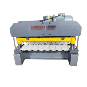 Đầy đủ tự động cắt điện USA r Bảng điều chỉnh hai lớp nhôm tấm lợp Máy làm cuộn hình thành giá máy - Product Image 1