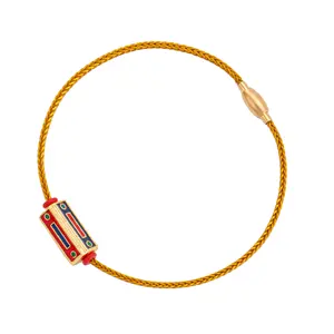 Wholesale Factory Custom Jewelry Handmade Lucky Charm Tube Bead Bracelet