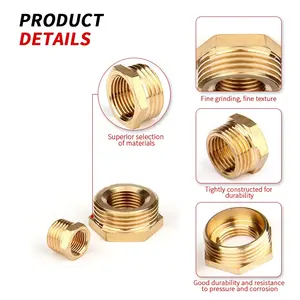 Custom Stainless Steel Brass Connection Double Joint Hardware Fittings Straight Pipe Joint Copper Fittings