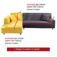 Housse de canapé d'angle en forme de L, style classique, en soie glacée brossée, extensible, 100 % polyester, couleur personnalisable, pour l'exportation