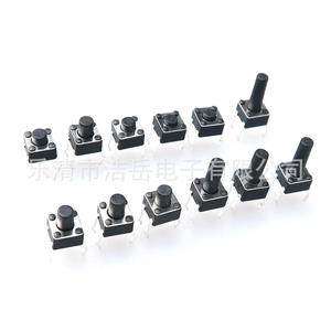 Interruptores táctiles Yueqing Rainbow Bridge 6x6x4 4.3x4.5x5 5.5 6 8 9 10 11 12mm de cuatro pines, botón pulsador vertical para electrónica 3C - Product Image 2